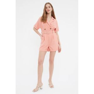 NWT Trendyol Women Arched detailed Woven Jumpsuit